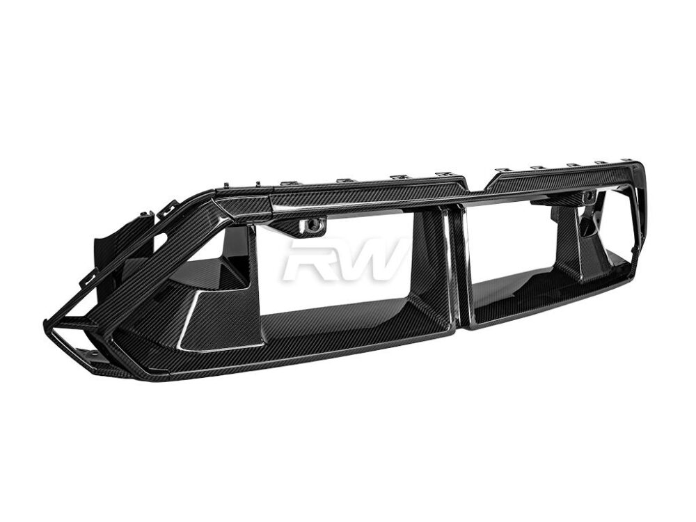 RW Carbon BMW G90/G99 M5 Carbon Fiber Front Bumper Trim - Image 6