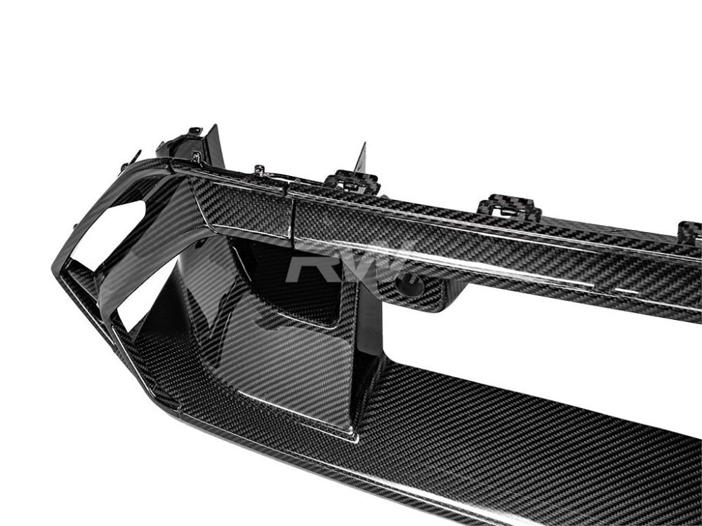 RW Carbon BMW G90/G99 M5 Carbon Fiber Front Bumper Trim - Image 4