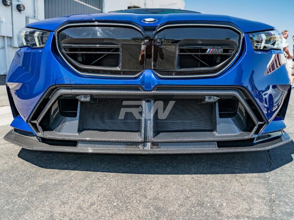 RW Carbon BMW G90/G99 M5 Carbon Fiber Front Bumper Trim - Image 3