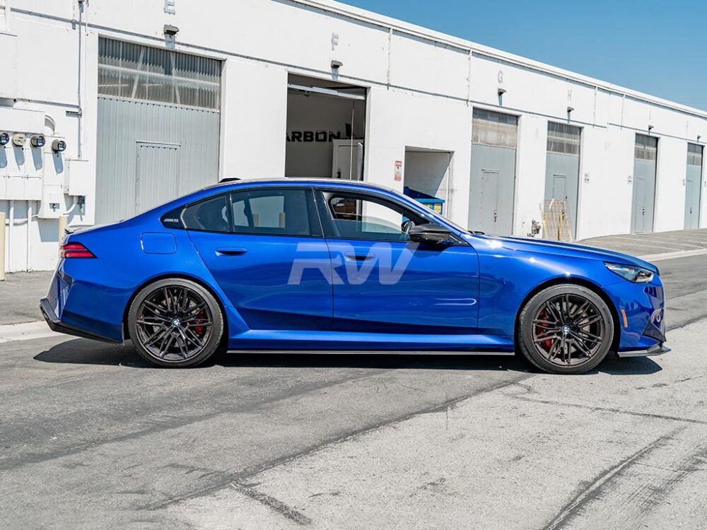 RW Carbon BMW G90/G99 M5 RWS CF Side Skirt Extensions - Image 2