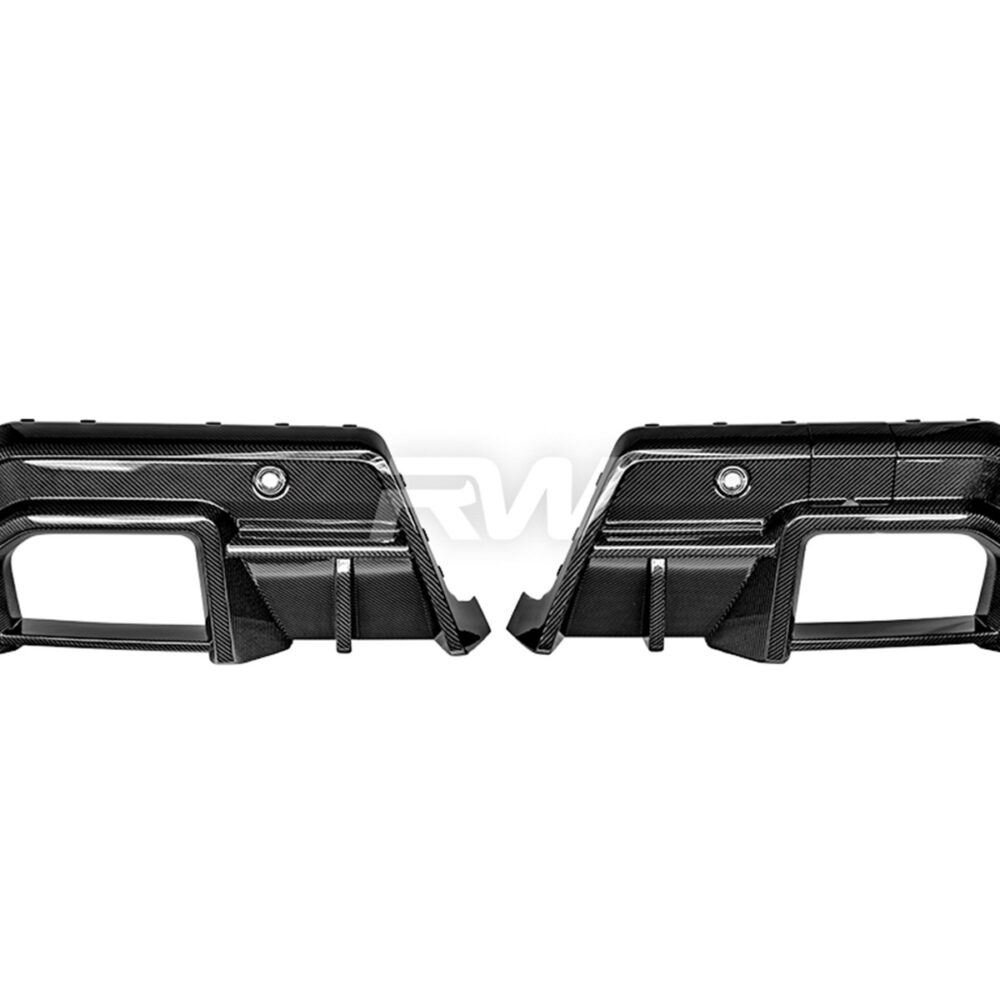 Alternative view of RW Carbon BMW G90/G99 M5 SQ Style Carbon Fiber Diffuser