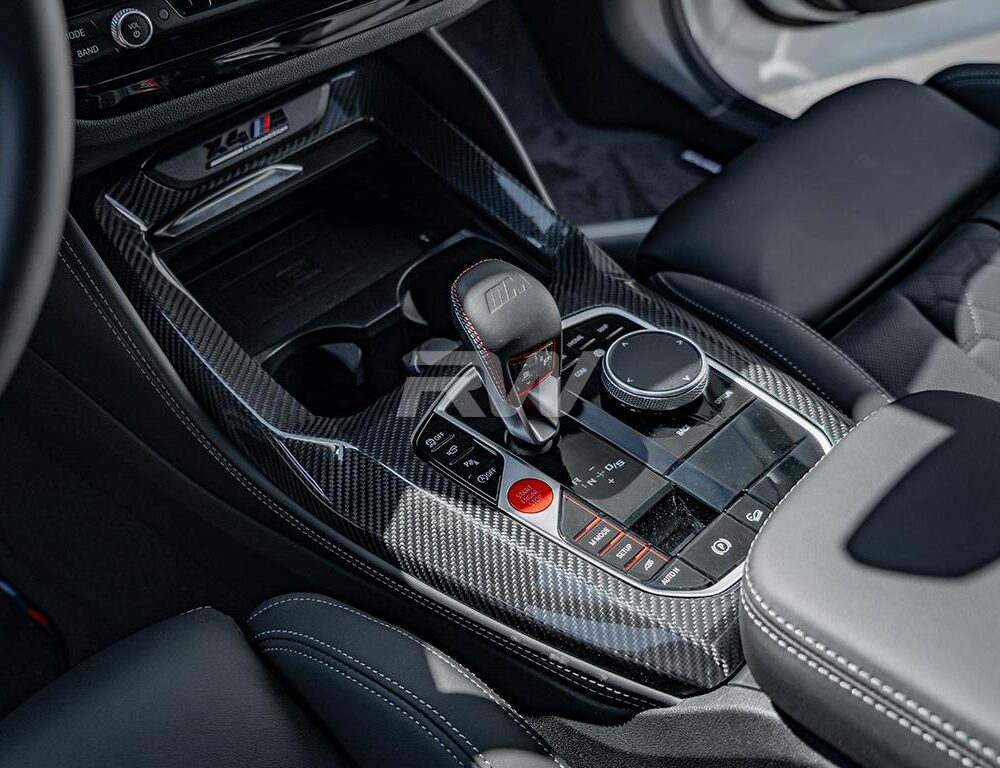 RW Carbon BMW LCI X3M X4M X3 X4 CF Center Console Trim