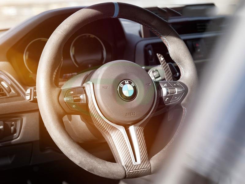 Alternative view of RW Carbon BMW M Carbon Fiber Battle Paddle Shifters