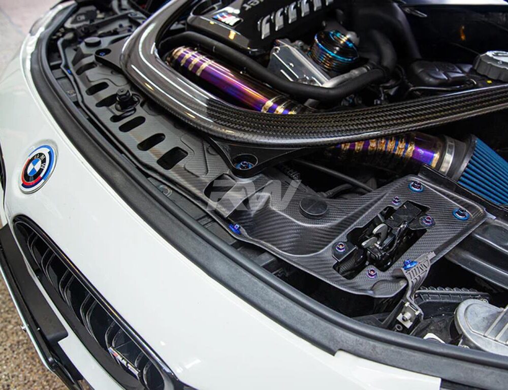 Alternative view of RW Carbon BMW M2 M3 M4 Carbon Fiber Radiator Support Brace