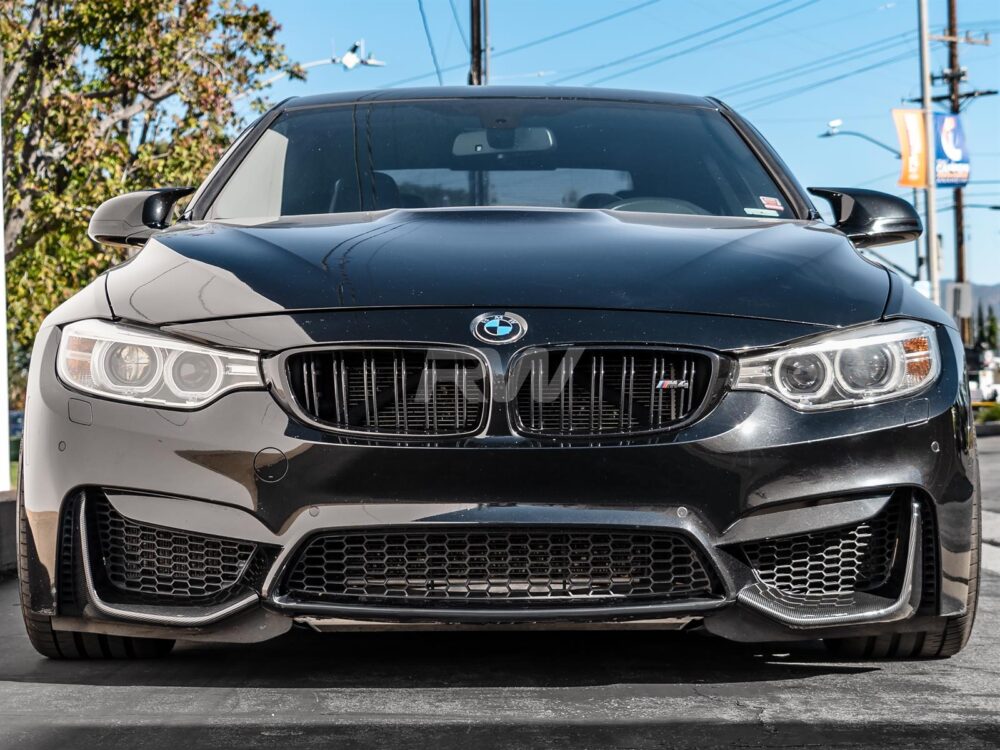 RW Carbon BMW M3/M4 Dry Carbon Fiber Perf Style Splitters - Image 11