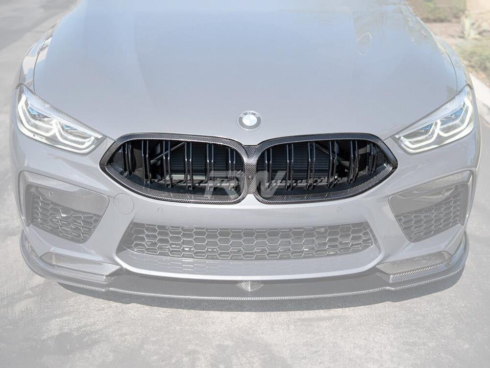 RW Carbon BMW M8 / 8-Series Dual Slat Carbon Fiber Grille - Image 2