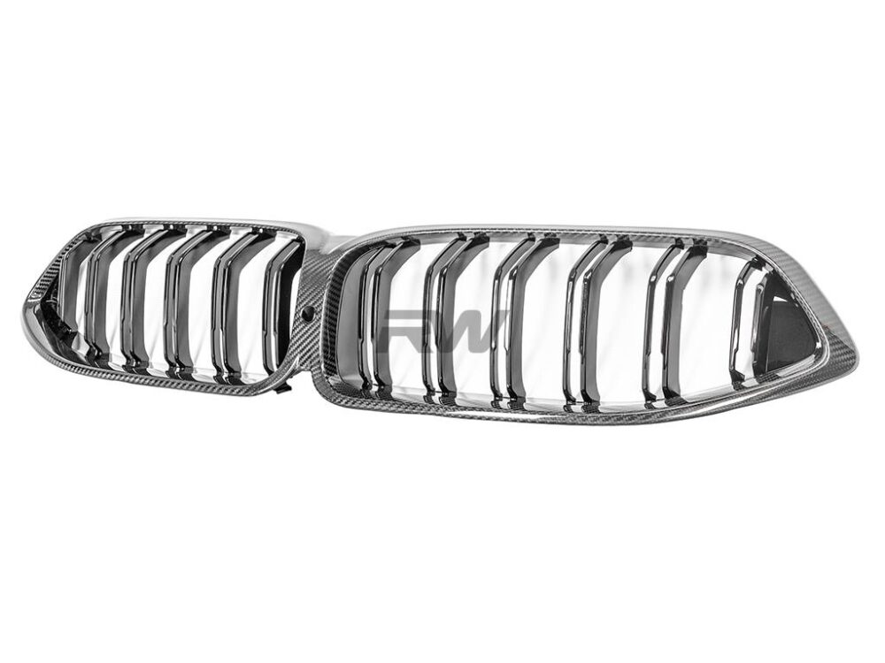 RW Carbon BMW M8 / 8-Series Dual Slat Carbon Fiber Grille - Image 4