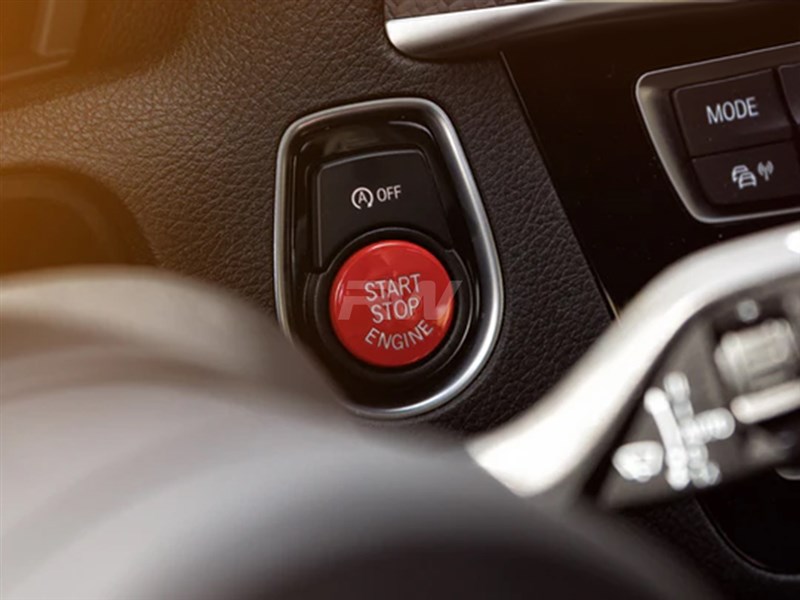 RW Carbon BMW Red Start Stop Button