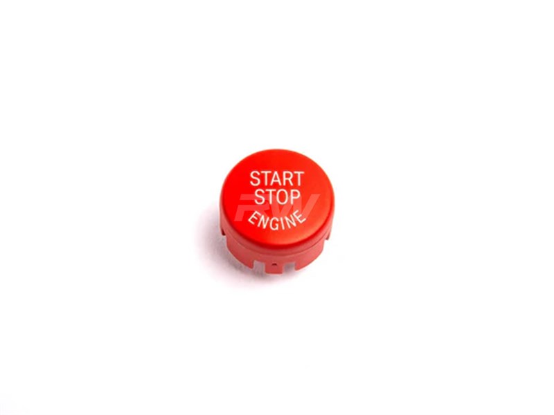 Alternative view of RW Carbon BMW Red Start Stop Button