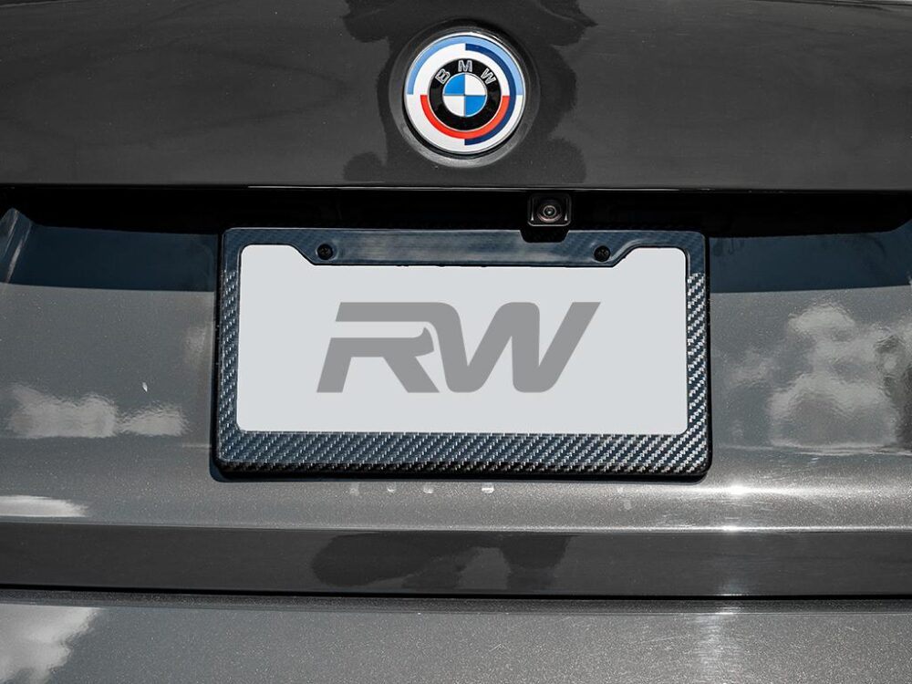 RW Carbon Carbon Fiber License Plate Frame - Image 2