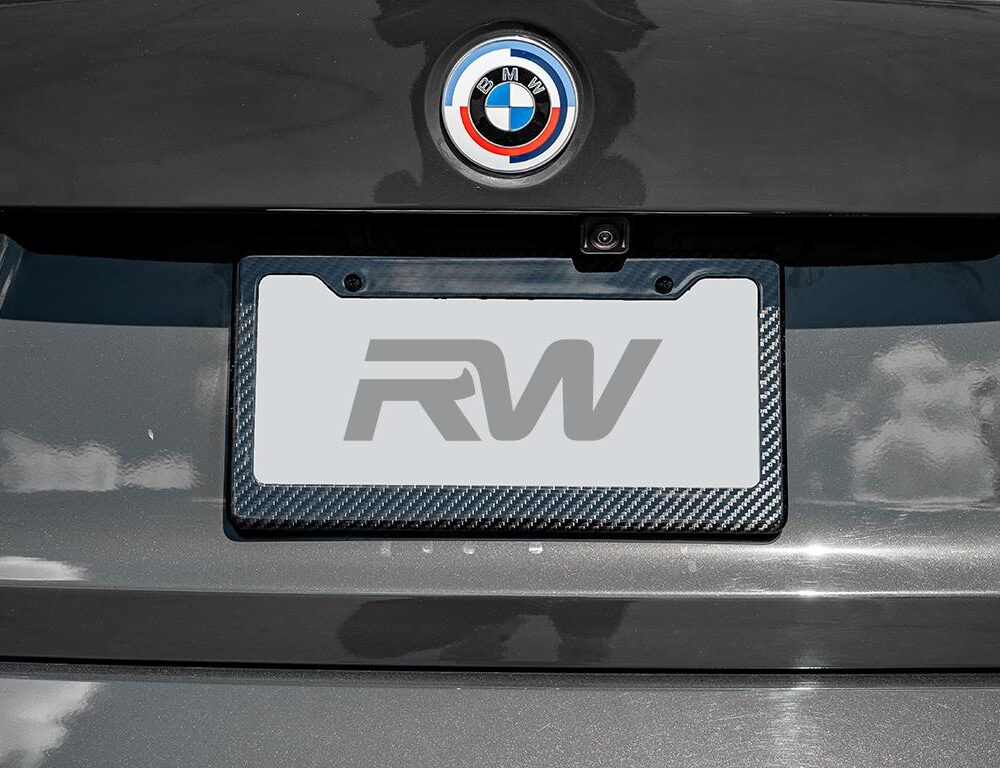 Alternative view of RW Carbon Carbon Fiber License Plate Frame