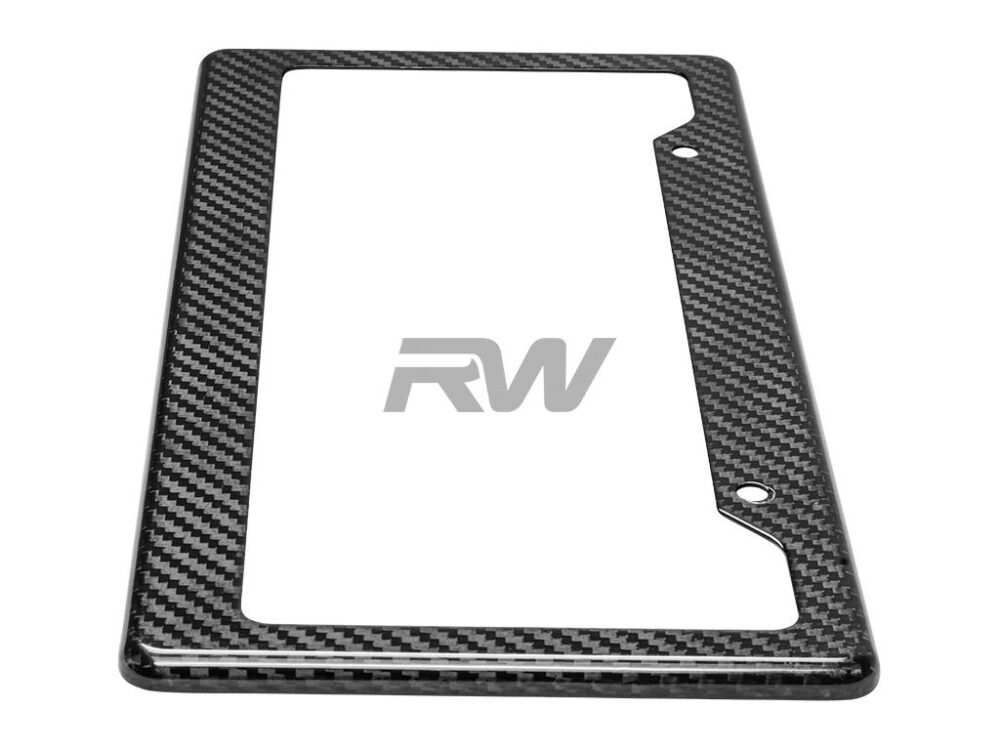 RW Carbon Carbon Fiber License Plate Frame - Image 10