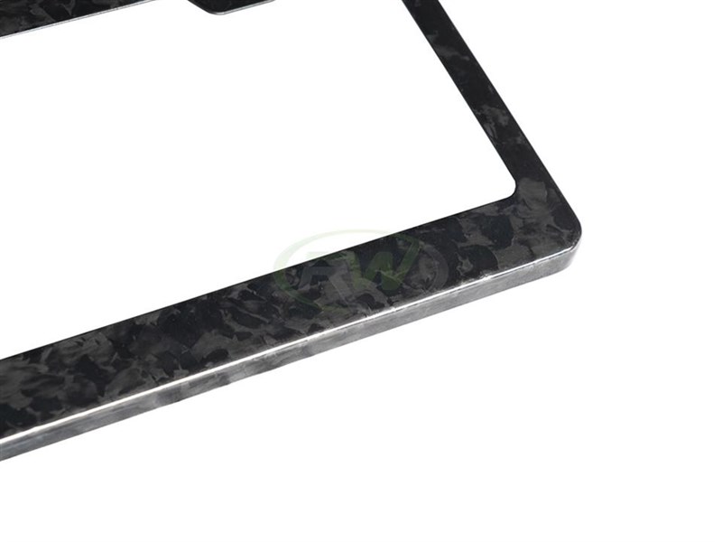 Alternative view of RW Carbon Forged Carbon License Plate Frame