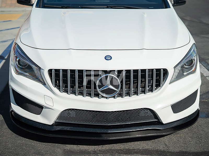 Alternative view of RW Carbon Mercedes C117 CLA Revo Style CF Lip Spoiler