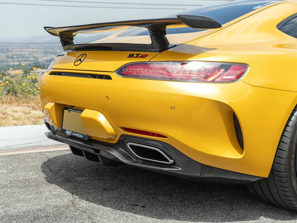 Alternative view of RW Carbon Mercedes C190 GT GTC GTS RWS CF Diffuser