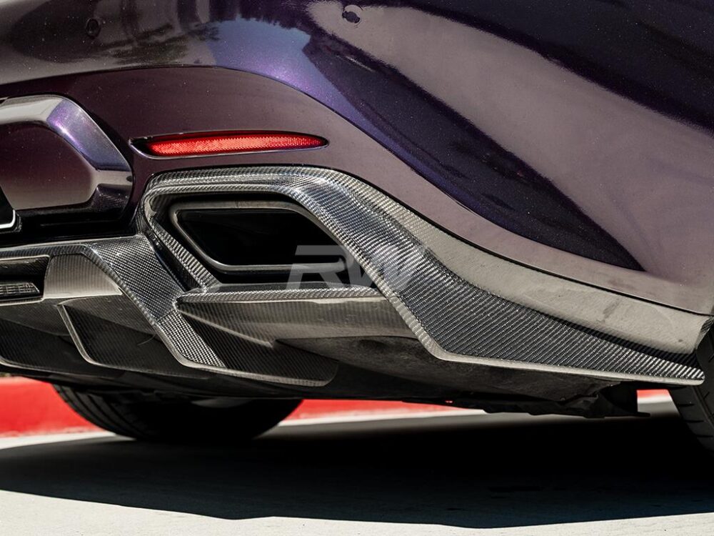 RW Carbon Mercedes C190 GT GTS Carbon Fiber Diffuser - Image 15