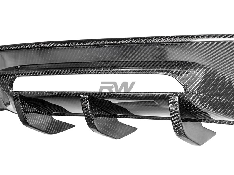 Alternative view of RW Carbon Mercedes C190 GTC RWS Carbon Fiber Diffuser 2020+