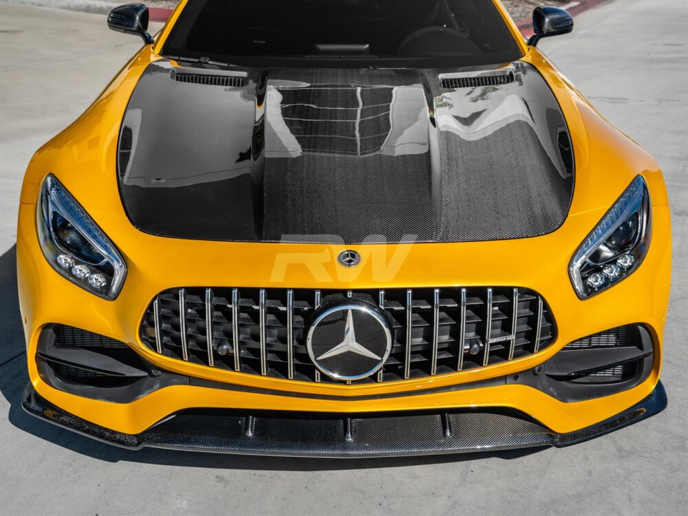 RW Carbon Mercedes C190 R190 RWS Carbon Fiber Hood - Image 4