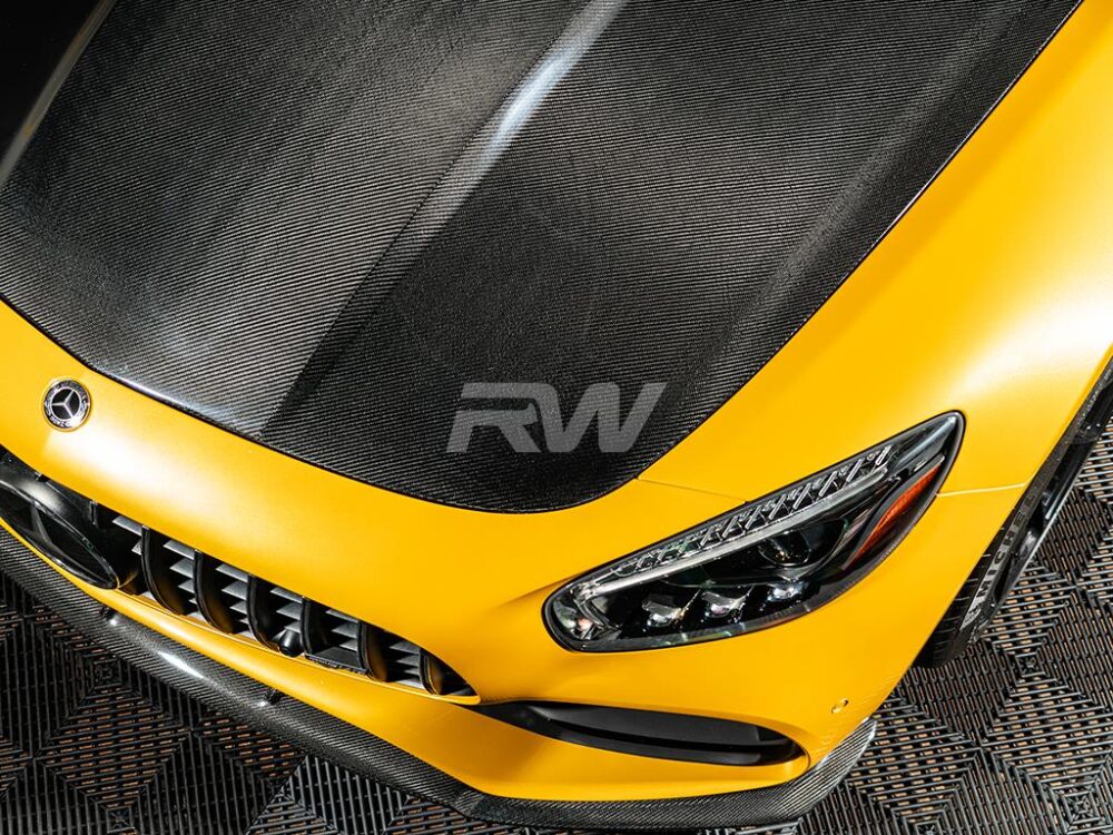 RW Carbon Mercedes C190 R190 RWS Carbon Fiber Hood - Image 11