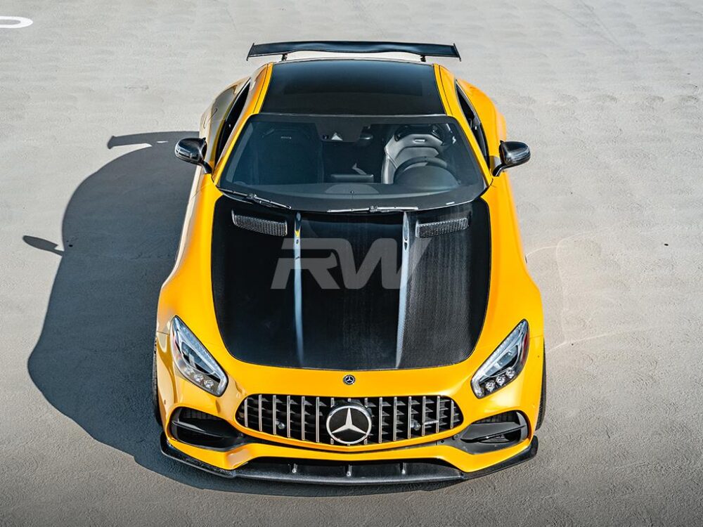 RW Carbon Mercedes C190 R190 RWS Carbon Fiber Hood - Image 13