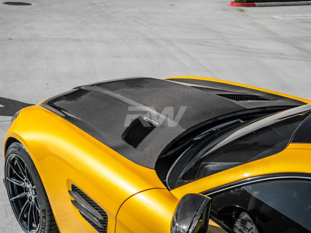 RW Carbon Mercedes C190 R190 RWS Carbon Fiber Hood - Image 5