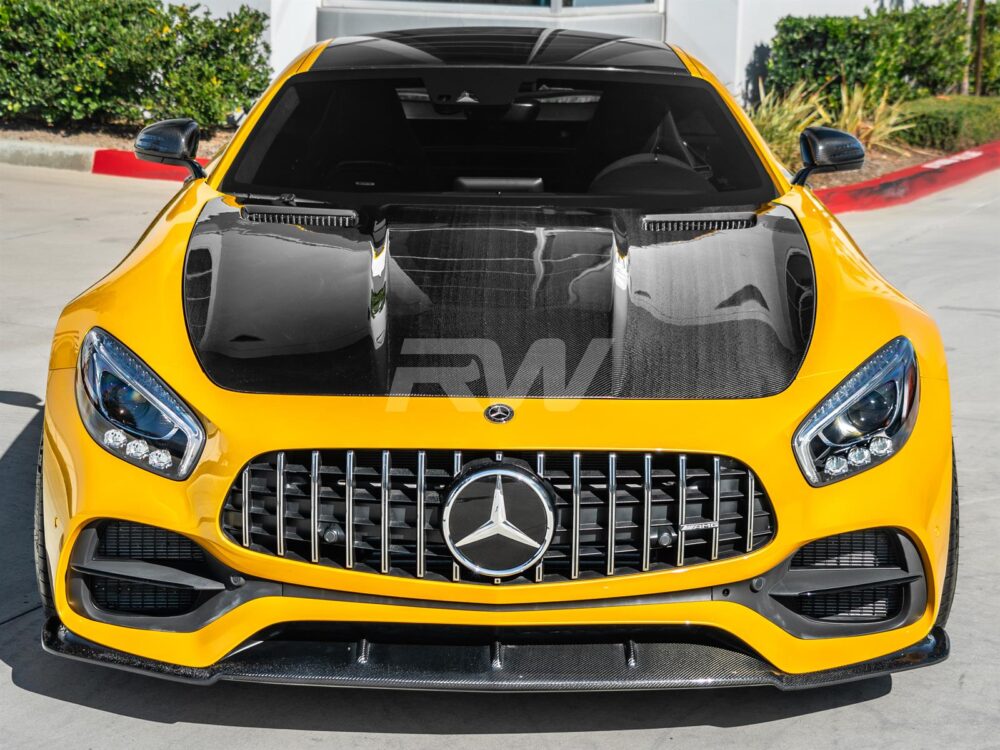 RW Carbon Mercedes C190 R190 RWS Carbon Fiber Hood - Image 6