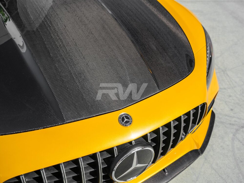 RW Carbon Mercedes C190 R190 RWS Carbon Fiber Hood - Image 7