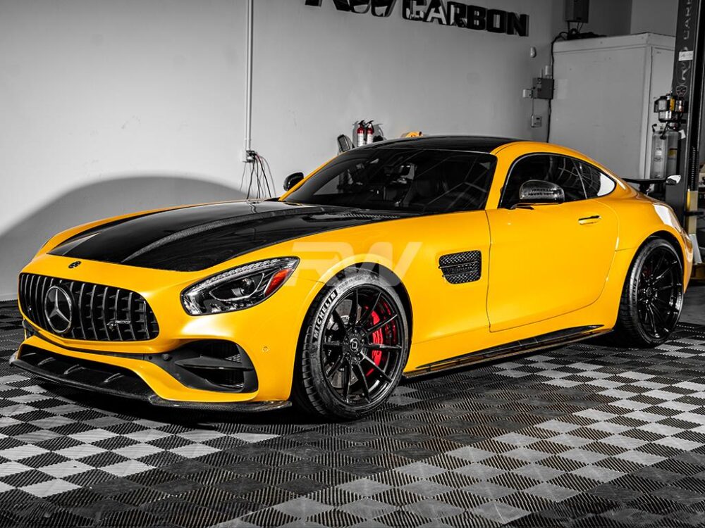 RW Carbon Mercedes C190 R190 RWS Carbon Fiber Hood - Image 9