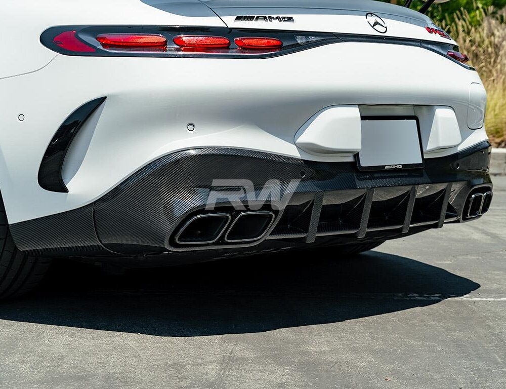 RW Carbon Mercedes C192 GT55 GT63 RWS Carbon Fiber Diffuser