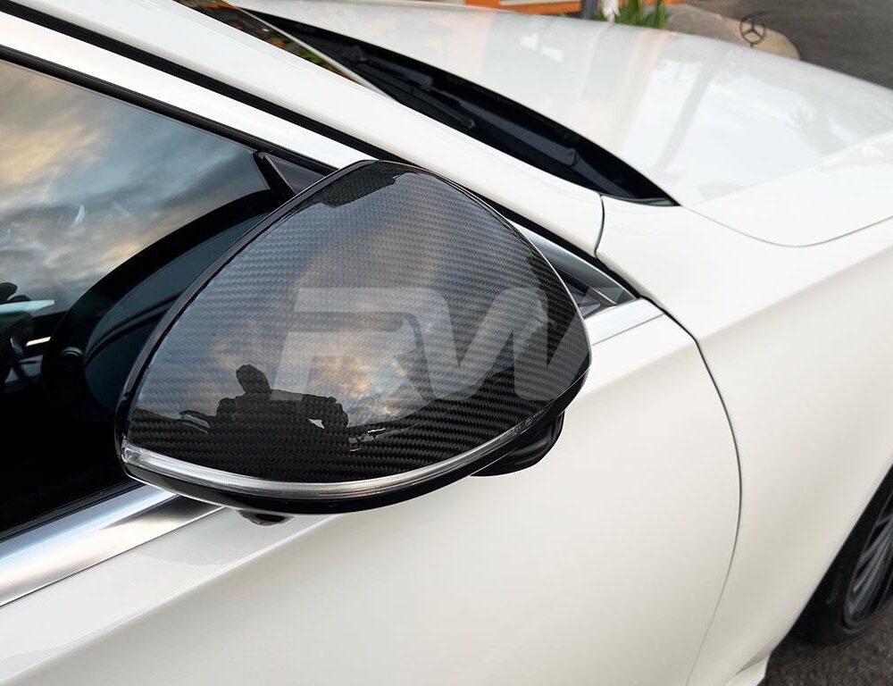 RW Carbon Mercedes C236 CLE Carbon Fiber Mirror Caps
