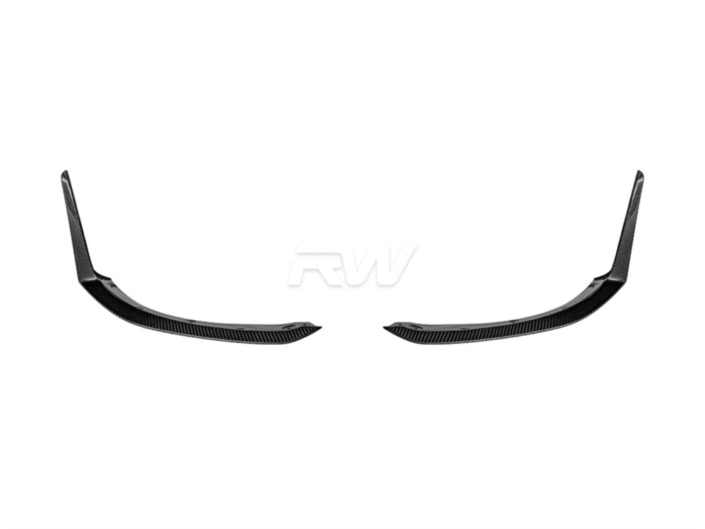 RW Carbon Mercedes C236 CLE53 Carbon Fiber Front Splitters