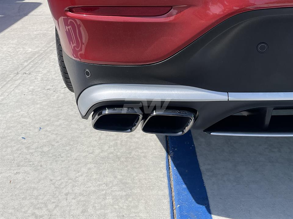 RW Carbon Mercedes GLC AMG 63 19-23 Black/Polished Exhaust Tips