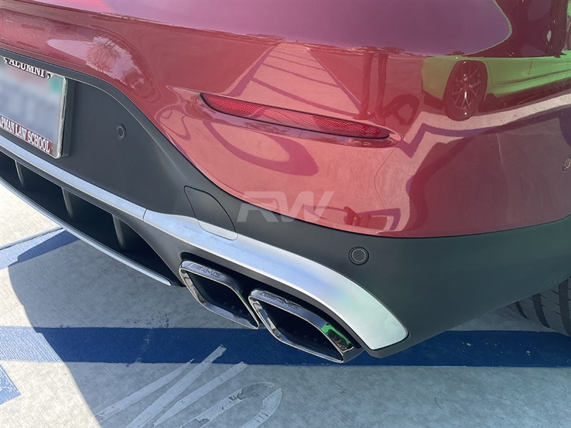 Alternative view of RW Carbon Mercedes GLC AMG 63 19-23 Black/Polished Exhaust Tips