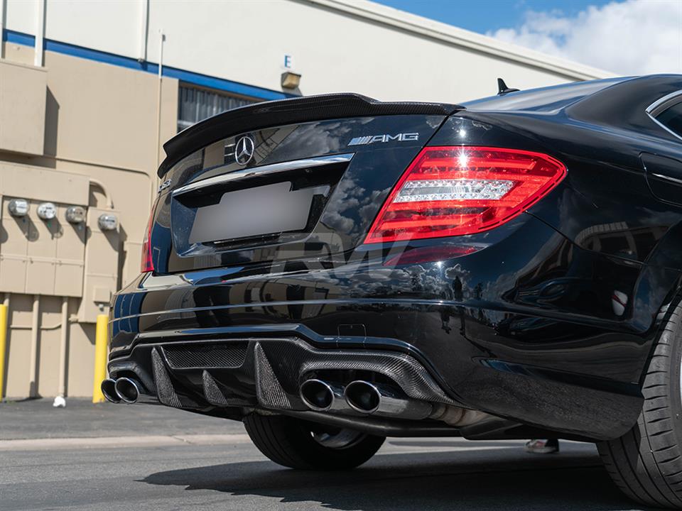 RW Carbon Mercedes W204 C63 DTM Carbon Fiber Rear Diffuser