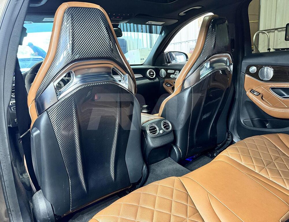 Alternative view of RW Carbon Mercedes W205 C63 Carbon Fiber Seat Backs