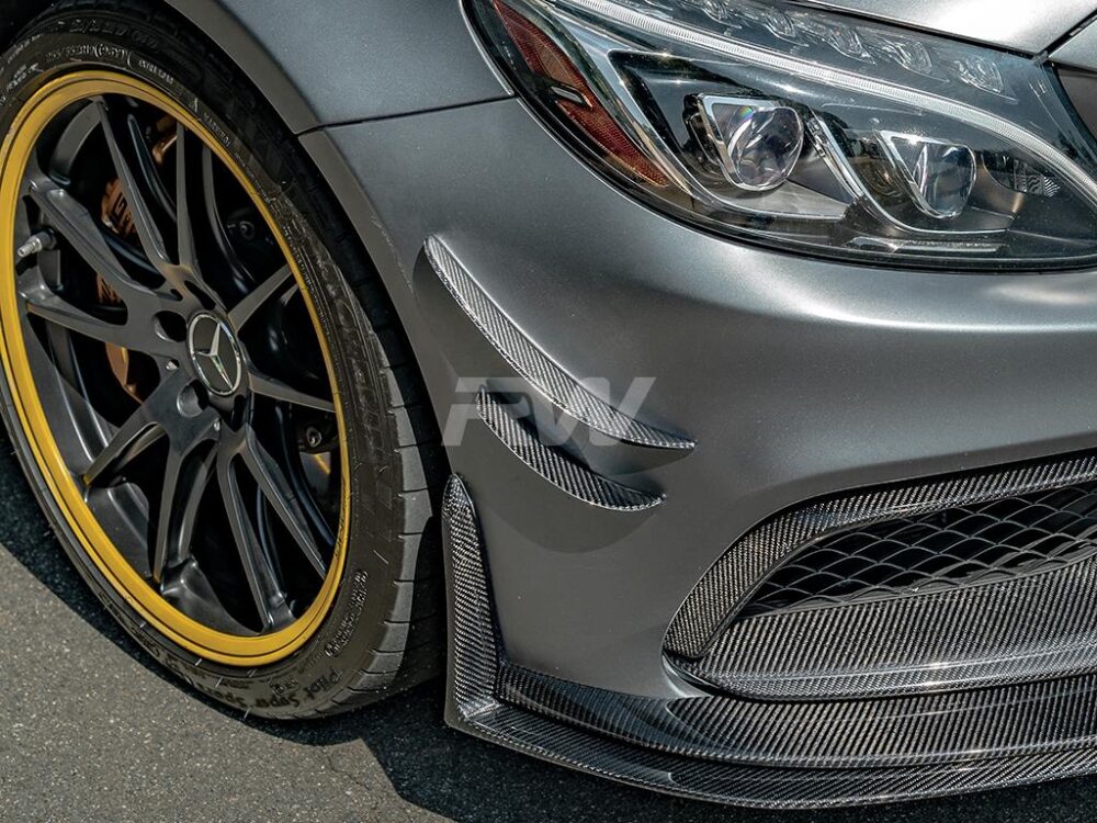 RW Carbon Mercedes W205 C63/C63S Carbon Fiber Canards - Image 2
