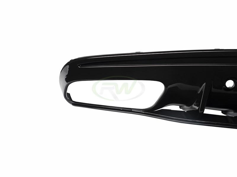 Alternative view of RW Carbon Mercedes W205 Facelift Style Diffuser Conversion Kit