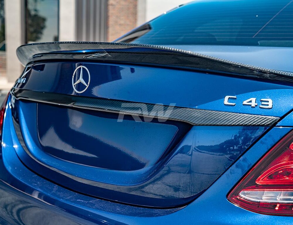 RW Carbon Mercedes W205 Sedan Carbon Fiber Trunk Trim