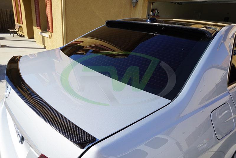 Alternative view of RW Carbon Mercedes W212 Carbon Fiber Roof Spoiler