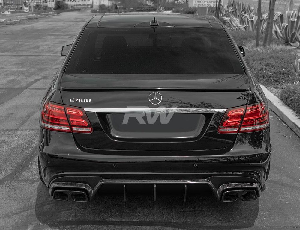 Alternative view of RW Carbon Mercedes W212 E63 Facelift BRS Style CF Diffuser