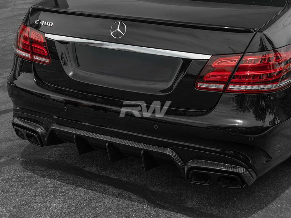 RW Carbon Mercedes W212 E63 Facelift BRS Style CF Diffuser - Image 10