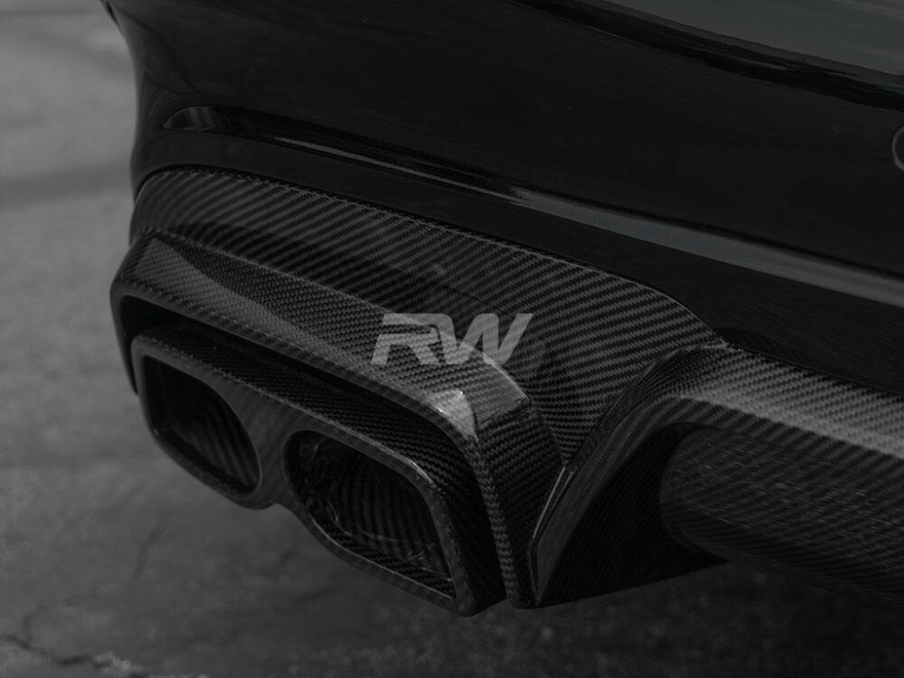 RW Carbon Mercedes W212 E63 Facelift BRS Style CF Diffuser - Image 7