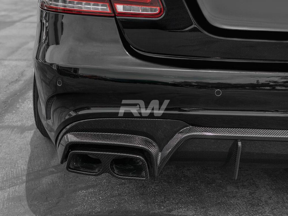 RW Carbon Mercedes W212 E63 Facelift BRS Style CF Diffuser - Image 8