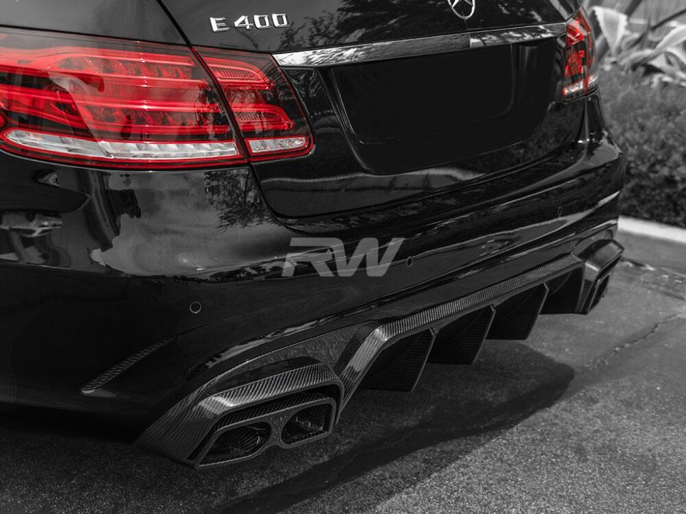 RW Carbon Mercedes W212 E63 Facelift BRS Style CF Diffuser - Image 9