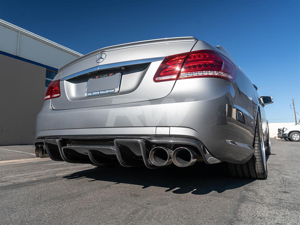 RW Carbon Mercedes W212 E63 Renn Style Carbon Fiber Diffuser