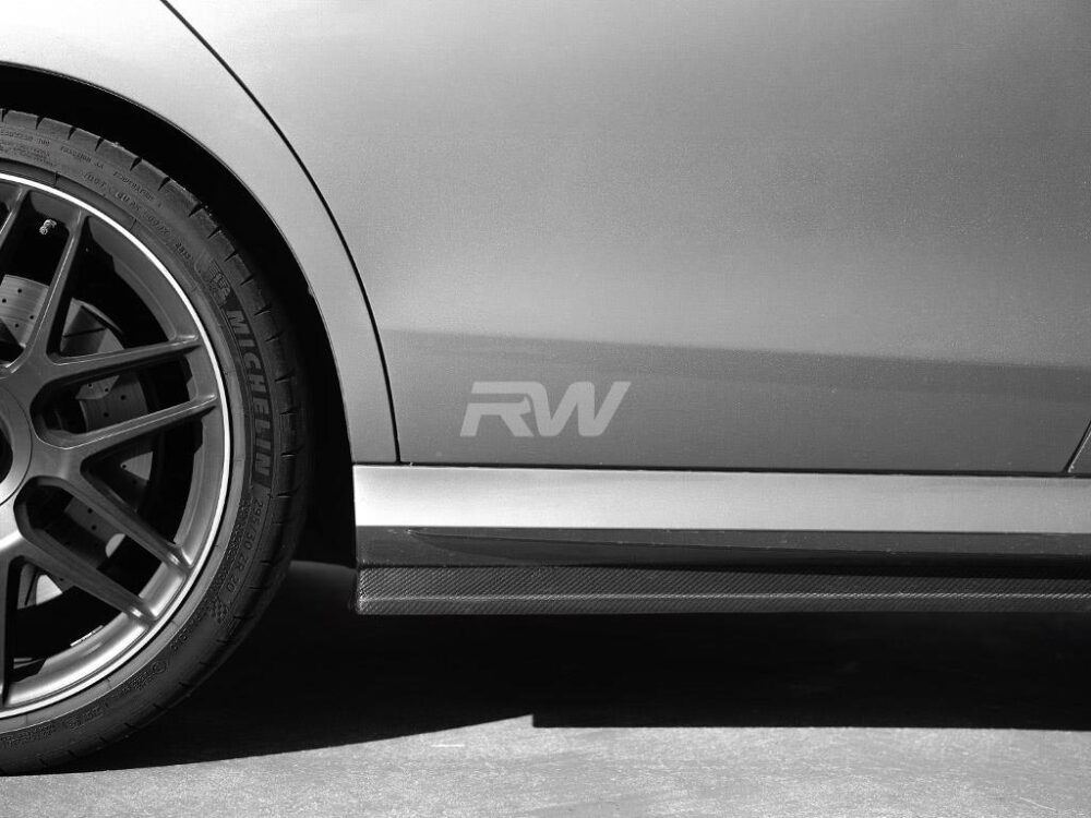 RW Carbon Mercedes W213 Carbon Fiber Side Skirt Extensions - Image 5