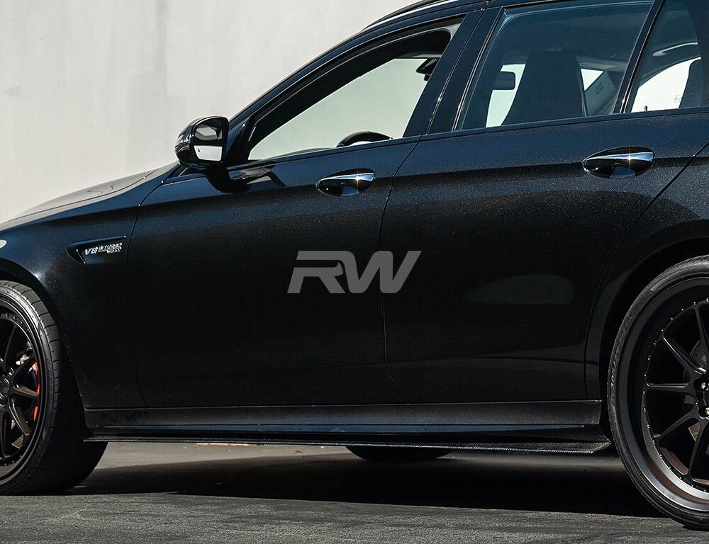RW Carbon Mercedes W213 DTM Carbon Side Skirt Extensions
