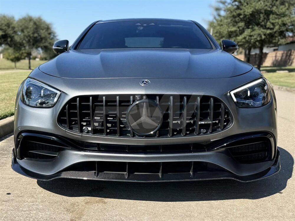RW Carbon Mercedes W213 E63S BRS Style CF Front Lip 2021+ - Image 2