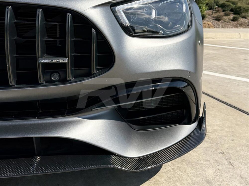 RW Carbon Mercedes W213 E63S BRS Style CF Front Lip 2021+ - Image 3