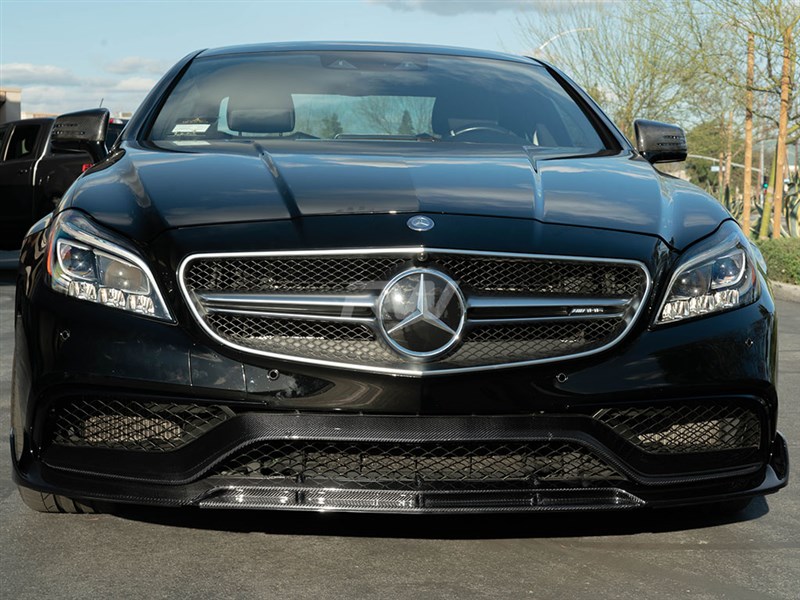 Alternative view of RW Carbon Mercedes W218 CLS63 Carbon Fiber Front Trim